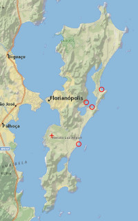 Google Maps of Florianópolis