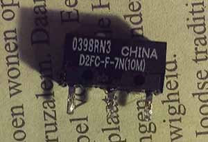 The D2FC-F-7N component responsible for clicking