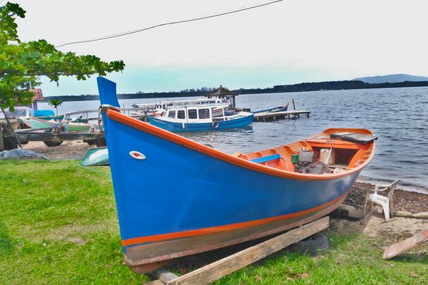 Typical fishing boat in Brazil